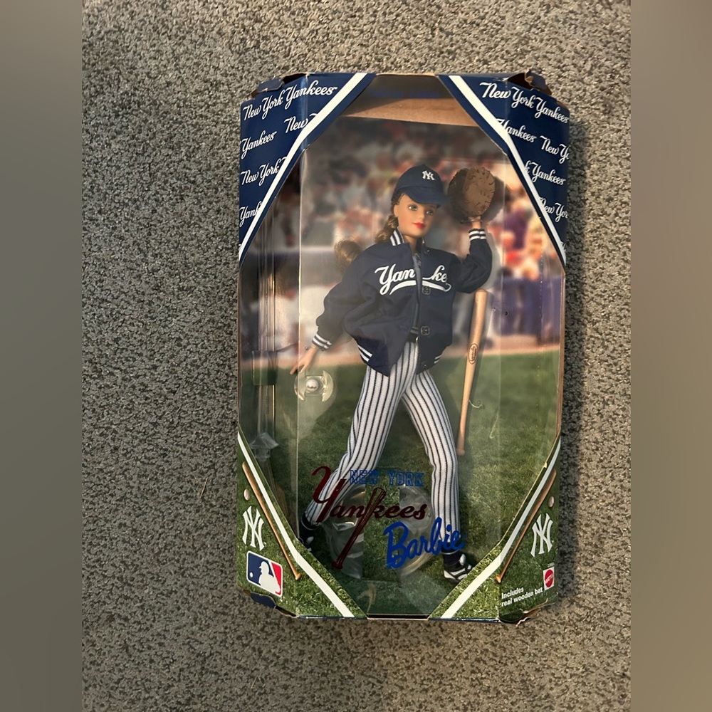 New York Yankees Barbie collectible MLB MATEL